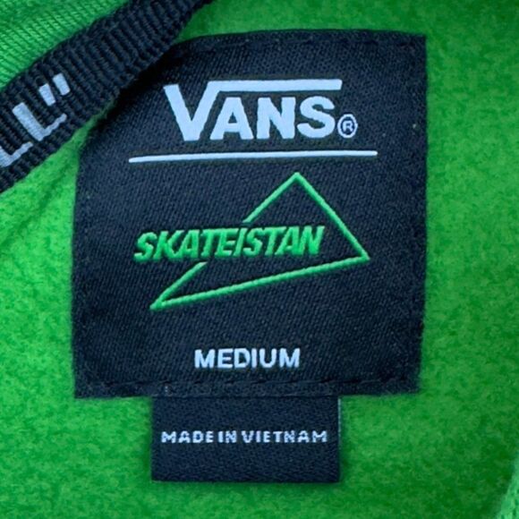 Vans X Skateistan Kids Pullover Hoodie Green Sample Youth Medium (M) - Picture 3 of 11